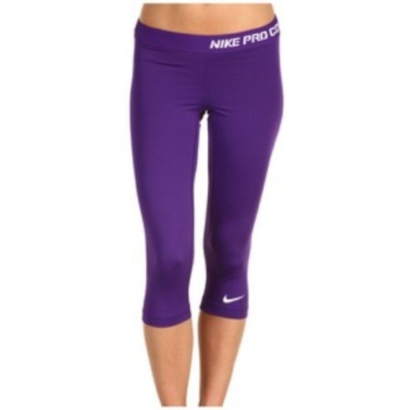 nike pro purple leggings